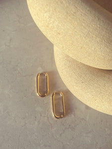 Oval Hoop Earrings