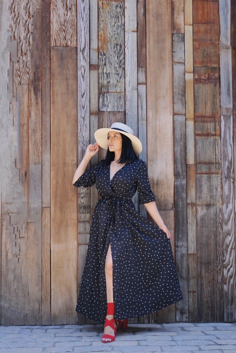 Vanessa Wrap Maxi Dress