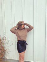 Josie Leather Mini Skirt
