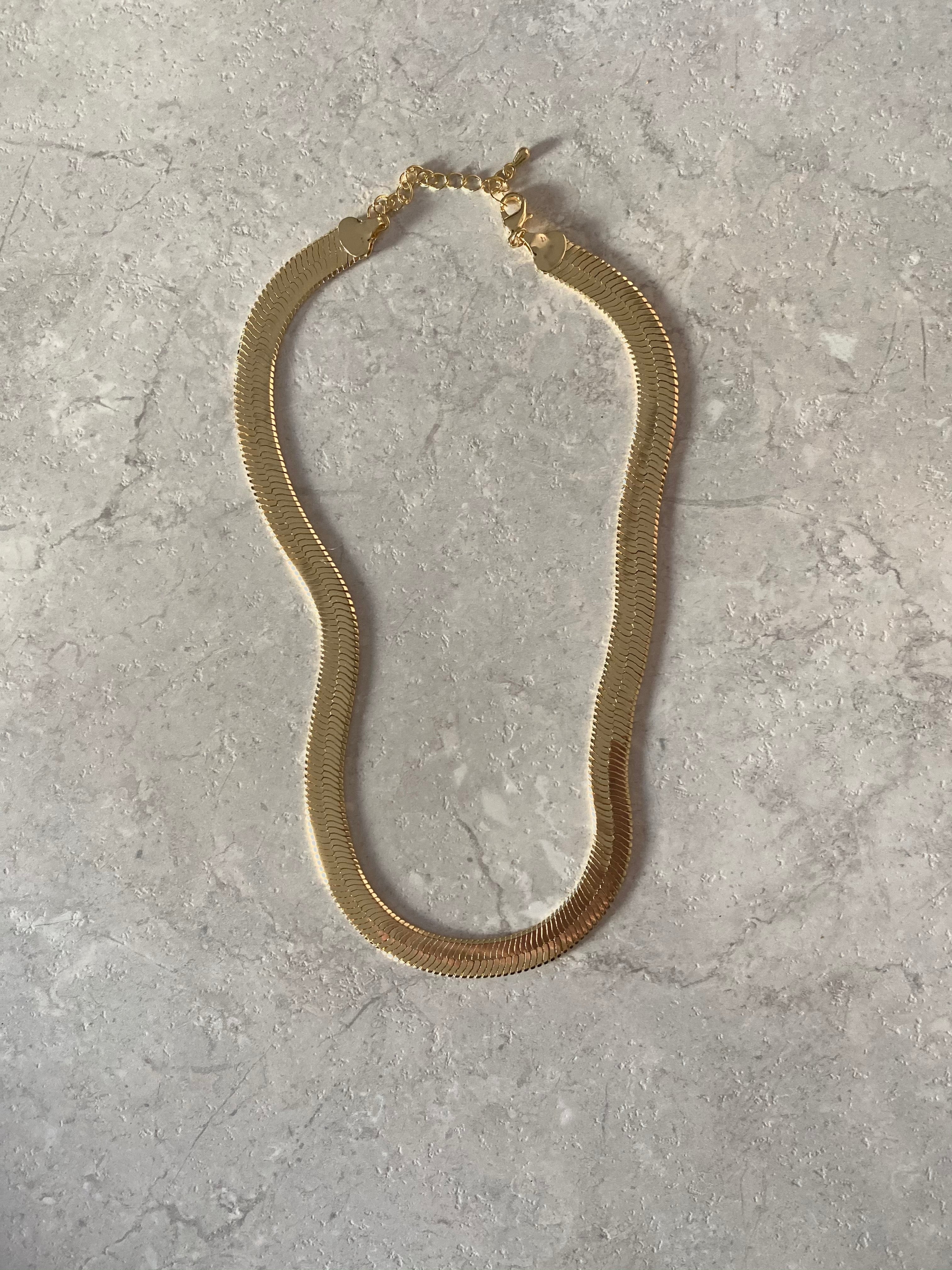 Herringbone Link Necklace