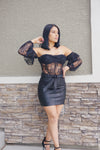 Señorita Black Lace Bodysuit