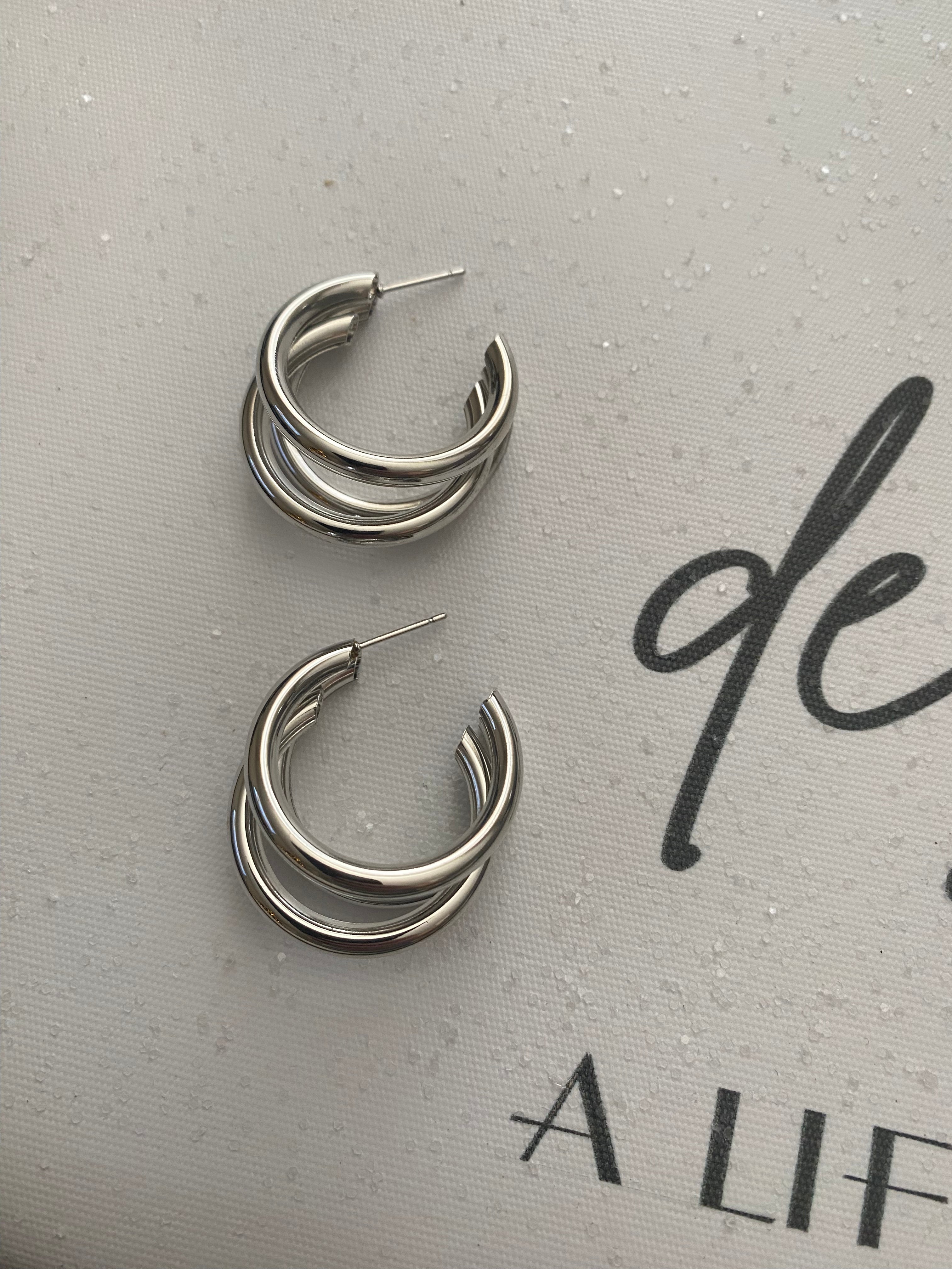 Millennial Silver Hoop Earrings