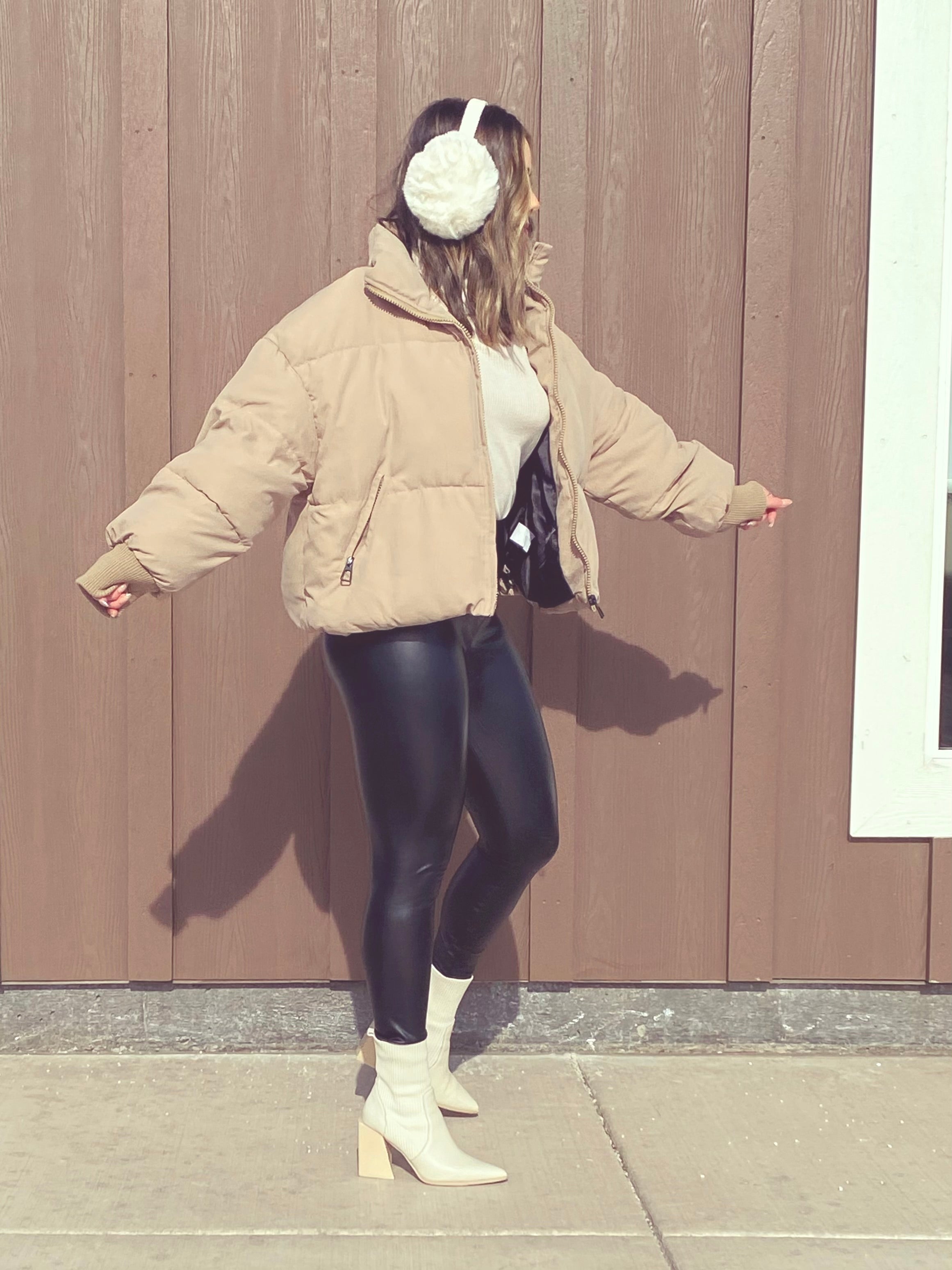 Alps Taupe Puffer Jacket