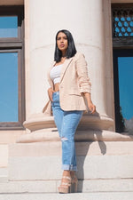 St. Tropez Nude Blazer