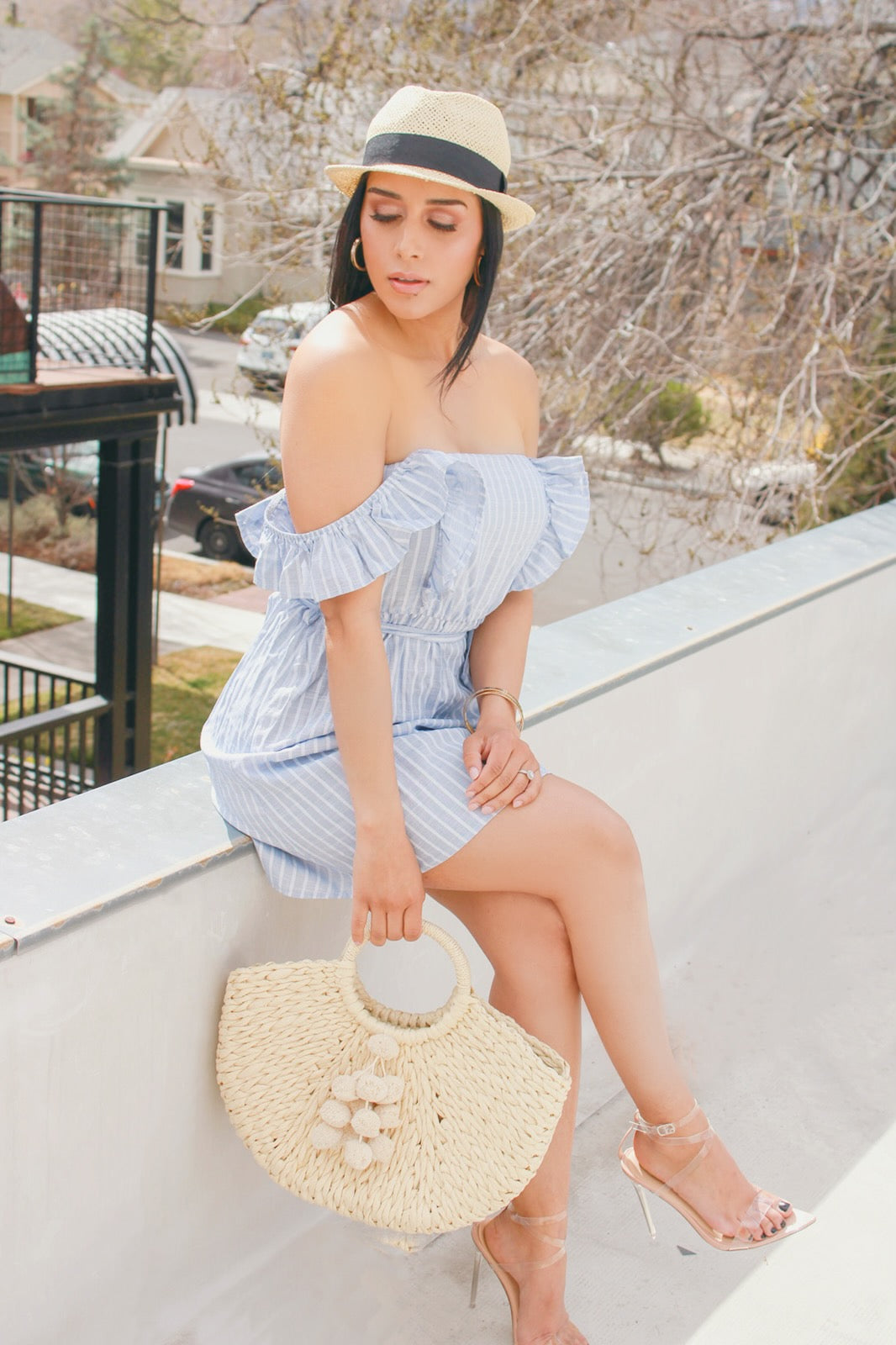 Misty Blue Sun Dress