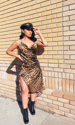 Fierce Feline Slip Dress